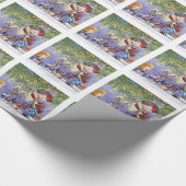 Tea Party van de Mad Hatter in Alice in Wonderland Cadeaupapier (Hoek)
