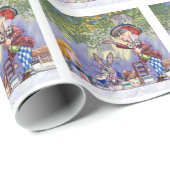 Tea Party van de Mad Hatter in Alice in Wonderland Cadeaupapier (Rol Hoek)