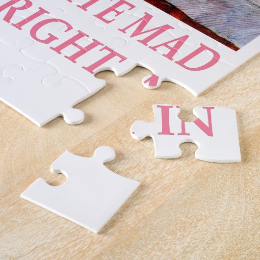 Tea Party van de Mad Hatter in Alice in Wonderland Legpuzzel (Zijkant)