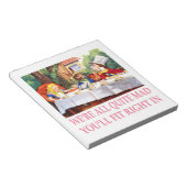 Tea Party van de Mad Hatter in Alice in Wonderland Notitieblok (Schuin)