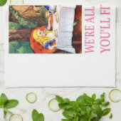 Tea Party van de Mad Hatter in Alice in Wonderland Theedoek (Gevouwen)