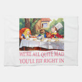 Tea Party van de Mad Hatter in Alice in Wonderland Theedoek (Horizontaal)