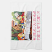 Tea Party van de Mad Hatter in Alice in Wonderland Theedoek (Verticaal)