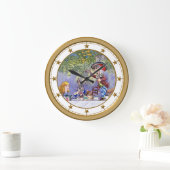 Tea Party van de Mad Hatter in Wonderland Grote Klok (Huis)