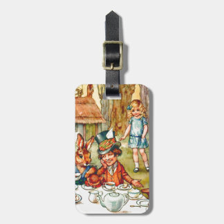 Tea Party van Mad Hatter - Alice in Wonderland Bagagelabel