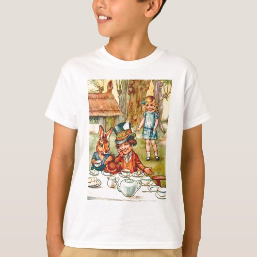Tea Party van Mad Hatter - Alice in Wonderland T-shirt (Voorkant)