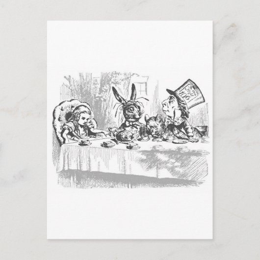Tea Party van Mad Hatter Briefkaart (Voorkant)