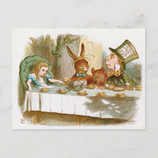 Tea Party van Mad Hatter Briefkaart (Voorkant)