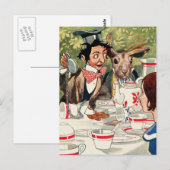 Tea Party van Mad Hatter Briefkaart (Voorkant / Achterkant)