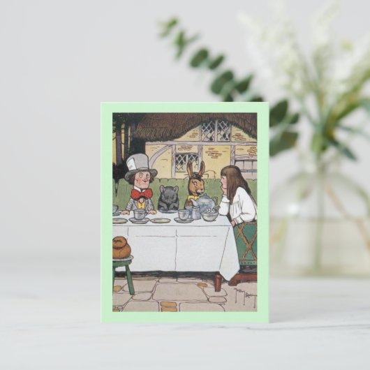 Tea Party van Mad Hatter Briefkaart (Staand voorkant)