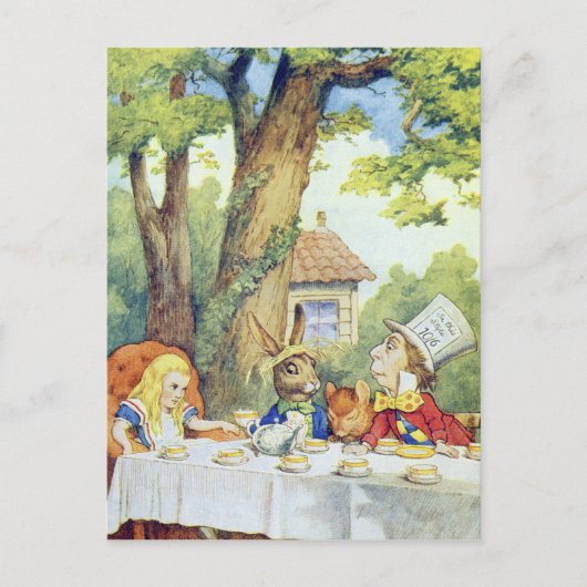 Tea Party van Mad Hatter Briefkaart (Voorkant)