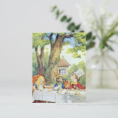 Tea Party van Mad Hatter Briefkaart (Staand voorkant)