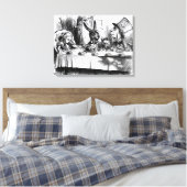 Tea Party van Mad Hatter Canvas Afdruk (Insitu (Slaapkamer))