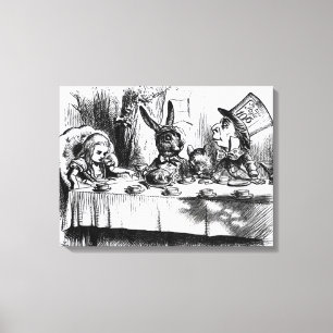 Tea Party van Mad Hatter Canvas Afdruk