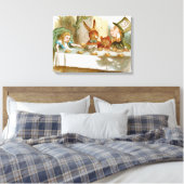 Tea Party van Mad Hatter Canvas Afdruk (Insitu (Slaapkamer))