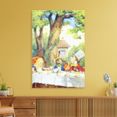 Tea Party van Mad Hatter Canvas Afdruk (Insitu (Woonkamer))