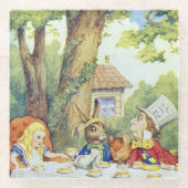 Tea Party van Mad Hatter Glazen Onderzetter (Voorkant)
