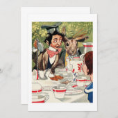 Tea Party van Mad Hatter Kaart (Voorkant / Achterkant)
