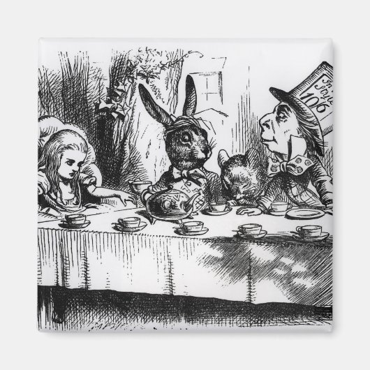 Tea Party van Mad Hatter Magneet (Voorkant)