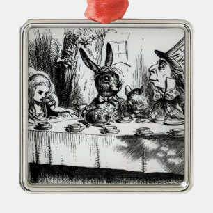 Tea Party van Mad Hatter Metalen Ornament