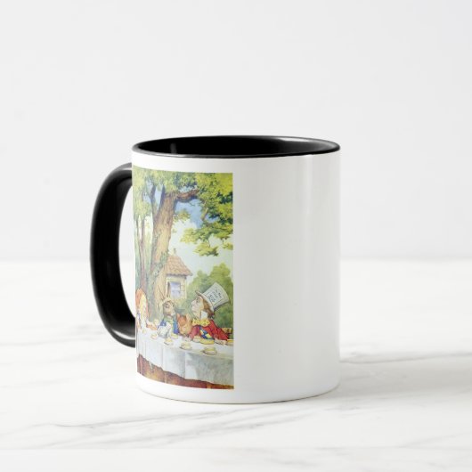 Tea Party van Mad Hatter Mok (Voorkant links)