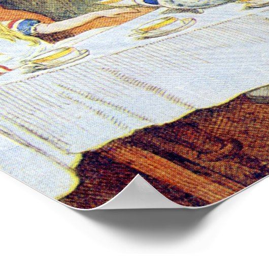 Tea Party van Mad Hatter Poster (Hoek)