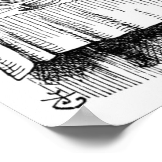 Tea Party van Mad Hatter Poster (Hoek)