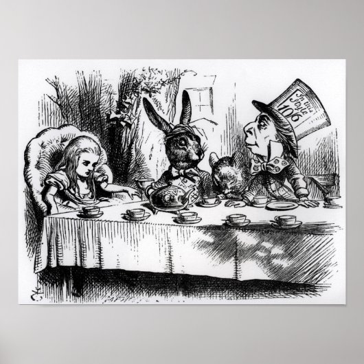 Tea Party van Mad Hatter Poster (Voorkant)