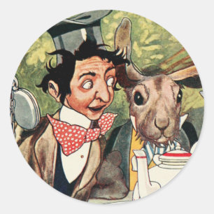 Tea Party van Mad Hatter Ronde Sticker