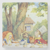 Tea Party van Mad Hatter Stenen Onderzetter (Voorkant)