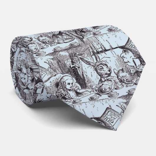 Tea Party van Mad Hatter Stropdas (Opgerold)