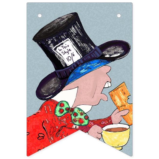Tea Party van Mad Hatter Vlaggetjes (Eerste vlag)
