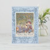 Tea Party van moederdag Brunch Mad Hatter Kaart (Staand voorkant)