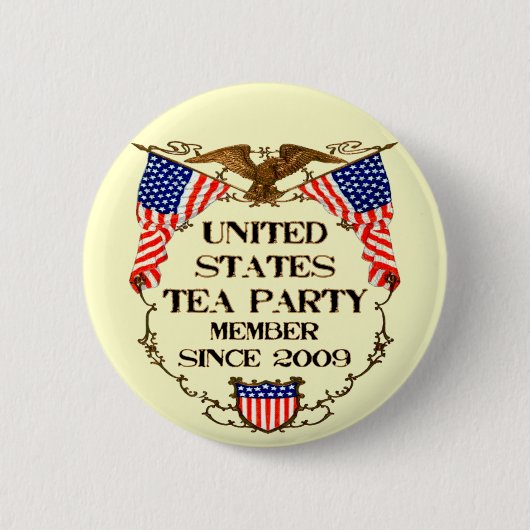 Tea Party Verenigde Staten Ronde Button 5,7 Cm (Voorkant)