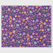 Tea Party Verjaardag Bruids Pasen Lente Bloemen Cadeaupapier (Vlak)