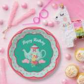 Tea Party Verjaardag Luncheon Papieren Bordje (Feest)