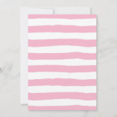 Tea Party Verjaardag Roze Kaart (Achterkant)