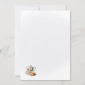 Tea Party Verjaardagsfeestje Uitnodiging Middag Th (Achterkant)