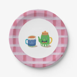 Tea Party Verjaardagspapier Bord