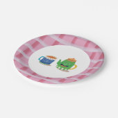 Tea Party Verjaardagspapier Bord (Gekanteld)