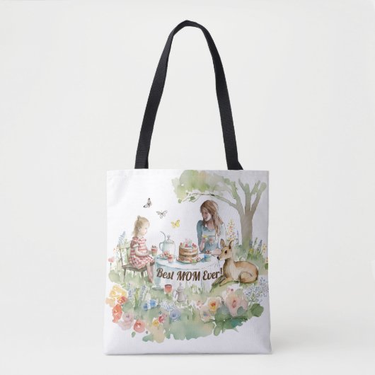 Tea Party voor moeder en dochter Tote Bag (Voorkant)