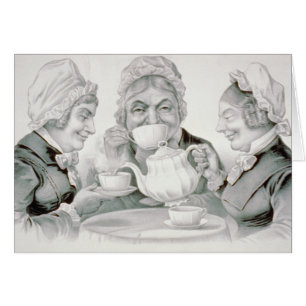  Tea Party-vrienden, een kopje dat juicht