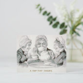  Tea Party-vrienden, een kopje dat juicht Briefkaart (Staand voorkant)