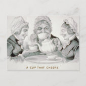  Tea Party-vrienden, een kopje dat juicht Briefkaart (Voorkant)