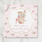 Tea Party Vrijgezellenfeest Bedankjes Labels (Voorkant)