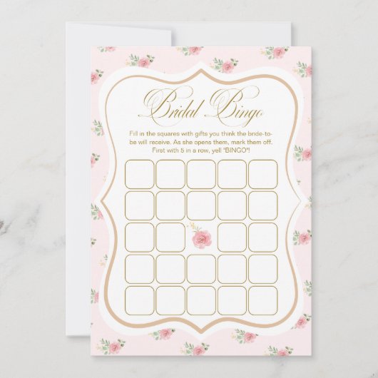 Tea Party Vrijgezellenfeest Bingo Spel Kaart (Voorkant)