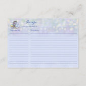 Tea Party Vrijgezellenfeest Blauw Recept Informatiekaartje (Achterkant)