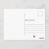 Tea Party Vrijgezellenfeest Bloemen Schattige  blo Briefkaart (Achterkant)