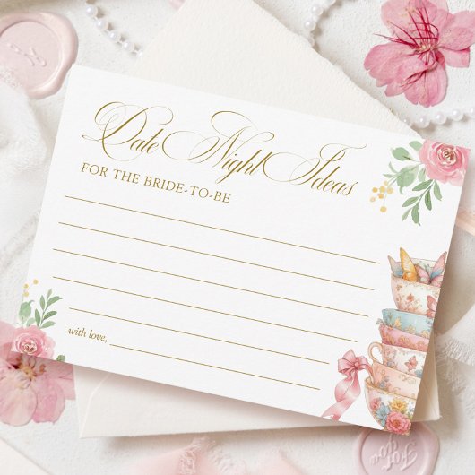 Tea Party Vrijgezellenfeest Date Night Ideeën Kaar Kaart