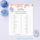 Tea Party Vrijgezellenfeest Games Flyer (Enkel)